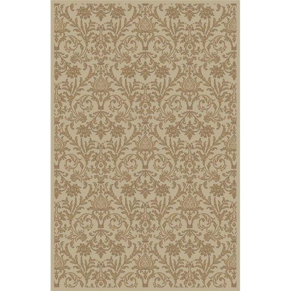 Concord Global Trading Concord Global 49423 2 ft. 7 in. x 4 ft. Jewel Damask - Ivory 49423